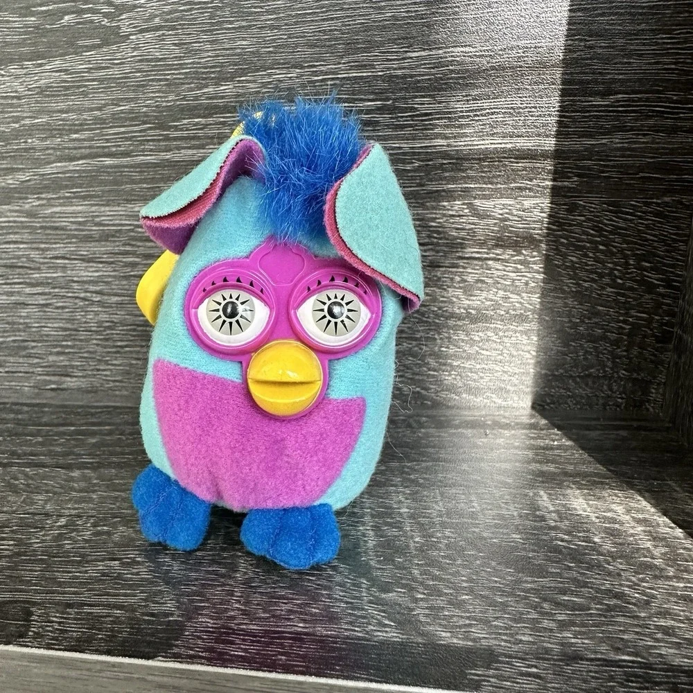 Vintage 2000 Furby McDonald's Happy Meal Soft Plush Keychain‎ Backpack Clip